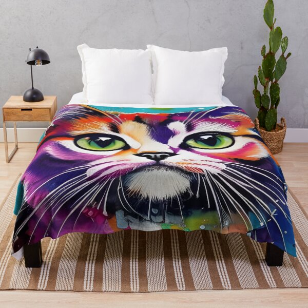 Item preview, Cute adorable colorful cat designed and sold by REALDesign-Shop.