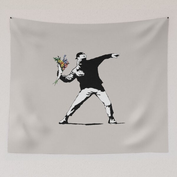 Item preview, Banksy Flowers designed and sold by Izoberu.