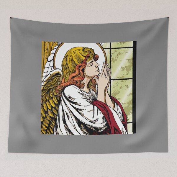 Item preview, Angel Prayer   In Window With Golden Wings designed and sold by AlyraSaucedo.