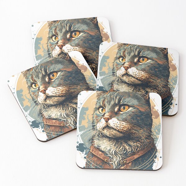 Item preview, Maine Coon cat in Vangogh style v3.0 designed and sold by adredn86.