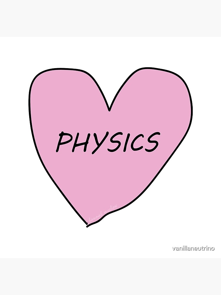 "Physik Liebe" Dekokissen von vanillaneutrino Redbubble