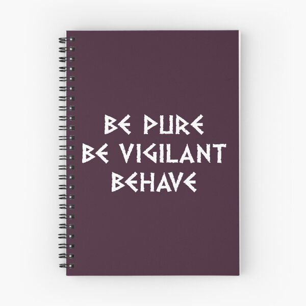 Item preview, Be Pure Be Vigilant Behave (light text) designed and sold by AlyraSaucedo.