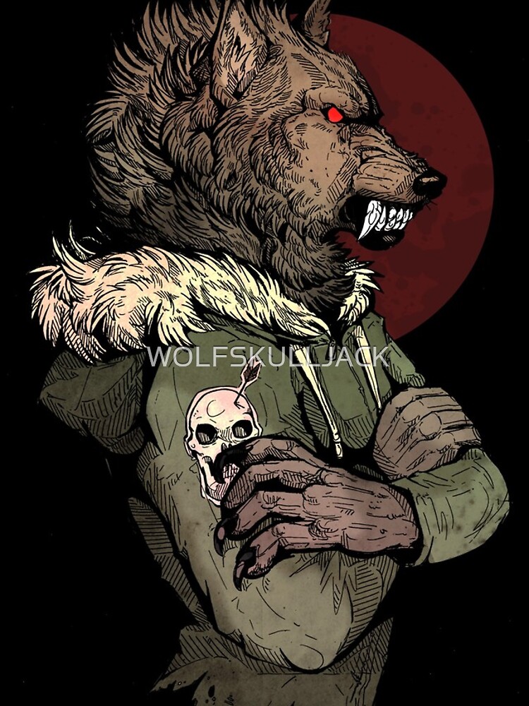 Thumbnail 4 of 4, iPhone Case, Wolf Rising Brown designed and sold by WOLFSKULLJACK.