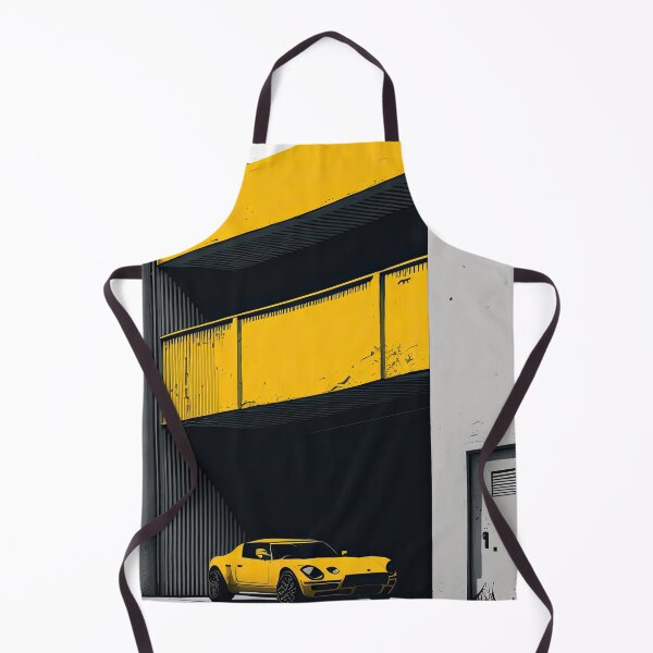 Item preview, Yellow car in front of a building by generative AI designed and sold by aicanfeel.