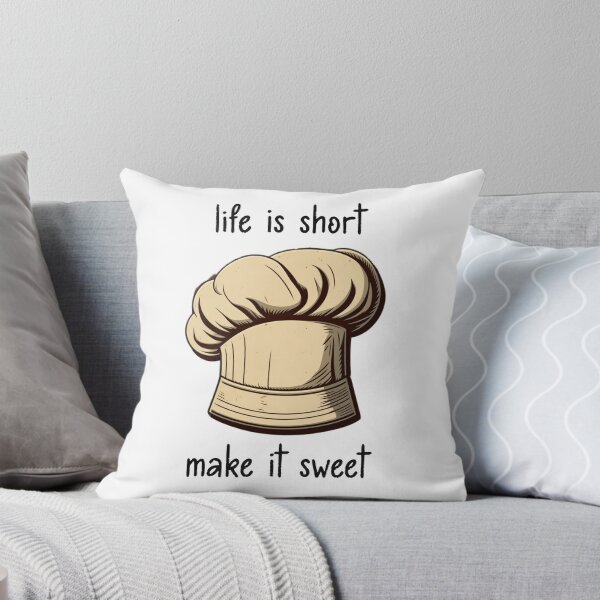 Item preview, Life Is Short Make It Sweet Chef's Hat designed and sold by Necessaire.