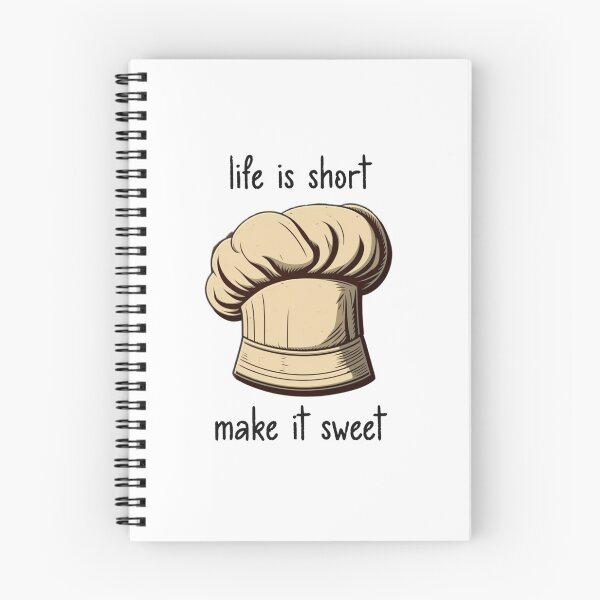 Item preview, Life Is Short Make It Sweet Chef's Hat designed and sold by Necessaire.