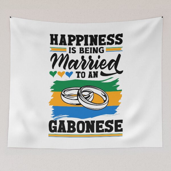 Artikelvorschau, Gabonese Gabon Flag Happiness Is Being Married To A Gabonese entworfen und verkauft von ShopTheStyle.