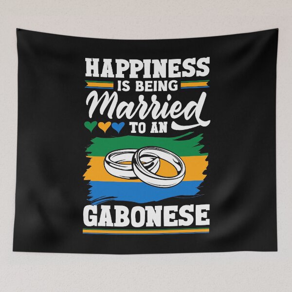 Item preview, Gabonese Gabon Flag Happiness Is Being Married To A Gabonese designed and sold by ShopTheStyle.