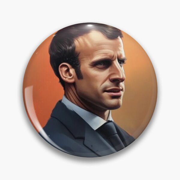 Item preview, Emmanuel Macron French Leader designed and sold by UglyAIArtwork.
