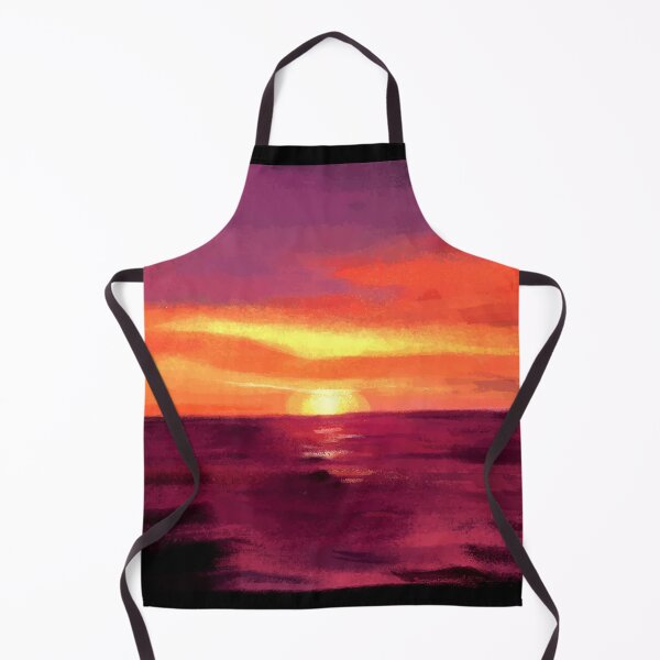 Item preview, sunset landscape painting designed and sold by Plutshop.