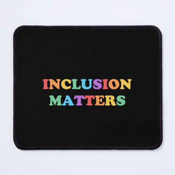 Item preview,  LGBT rights slogan - Inclusion Matters - Rainbow colors designed and sold by Inspirationmotivation.
