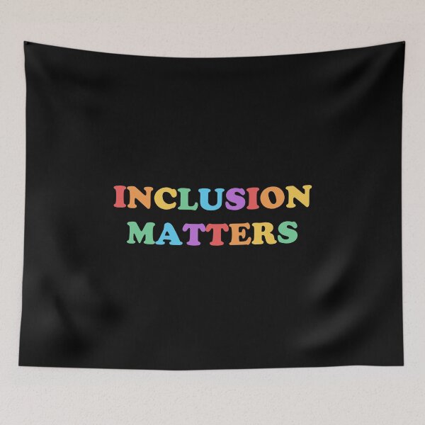 Item preview,  LGBT rights slogan - Inclusion Matters - Rainbow colors designed and sold by Inspirationmotivation.