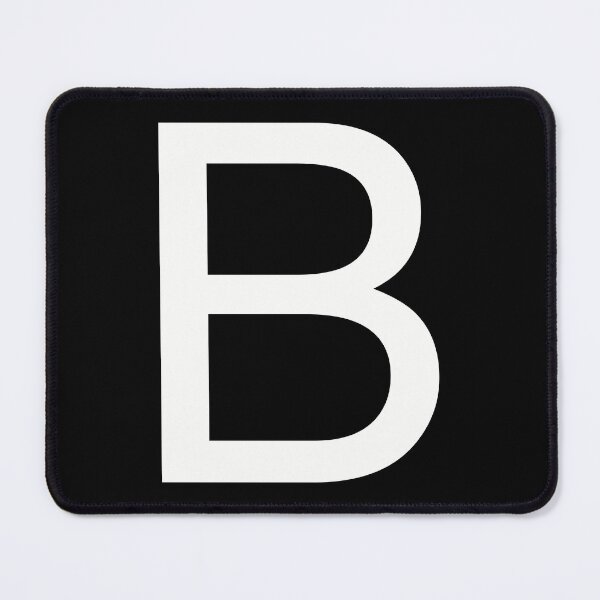 Item preview, Helvetica B in white designed and sold by winterwinter.