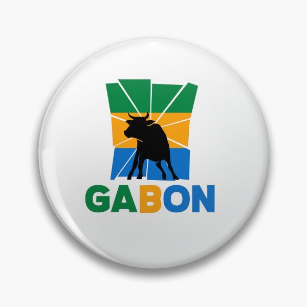 Artikelvorschau, Gabonese Gabon Gabonese Flag Ox Animal Silhouette entworfen und verkauft von ShopTheStyle.
