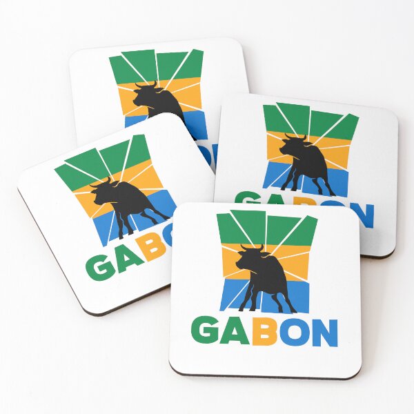 Artikelvorschau, Gabonese Gabon Gabonese Flag Ox Animal Silhouette entworfen und verkauft von ShopTheStyle.
