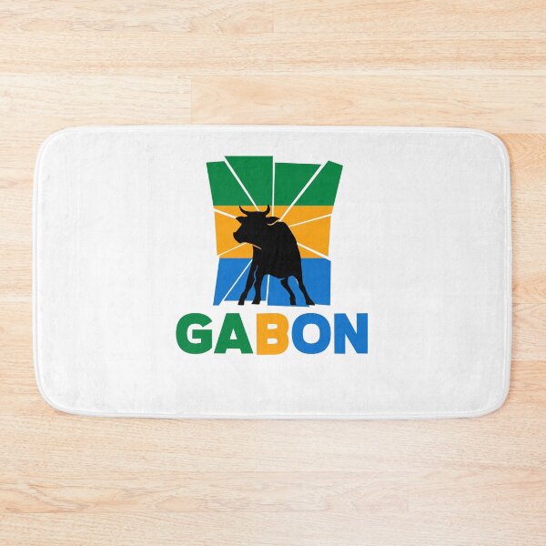 Artikelvorschau, Gabonese Gabon Gabonese Flag Ox Animal Silhouette entworfen und verkauft von ShopTheStyle.