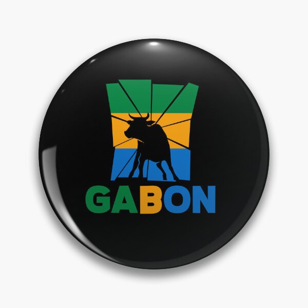 Artikelvorschau, Gabonese Gabon Gabonese Flag Ox Animal Silhouette entworfen und verkauft von ShopTheStyle.