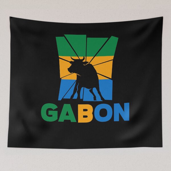 Item preview, Gabonese Gabon Gabonese Flag Ox Animal Silhouette designed and sold by ShopTheStyle.