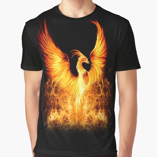 Aperçu de l'œuvre Rising Phoenix Fire Fenix T-Shirt & accessories créée et vendue par Darkdreamer85.