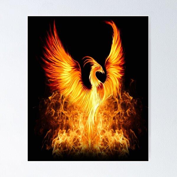 Phoenix Rising From Ashes, Fire Fenix T-Shirt & accessories Poster