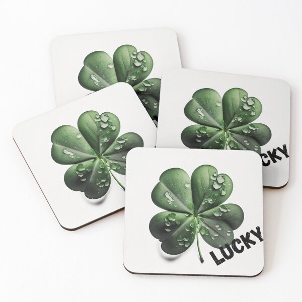 Item preview, Lucky writing over Lucky Clover St Patrick Celebration  designed and sold by ArtfulAmbitions.