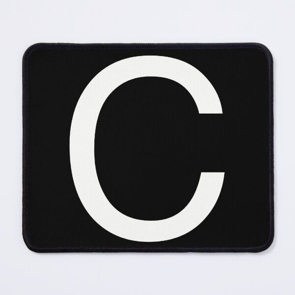 Item preview, Helvetica C in white designed and sold by winterwinter.