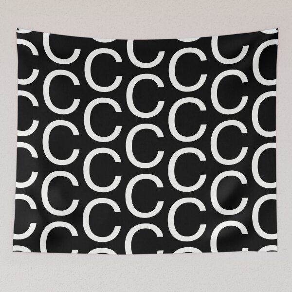 Item preview, Helvetica C in white designed and sold by winterwinter.
