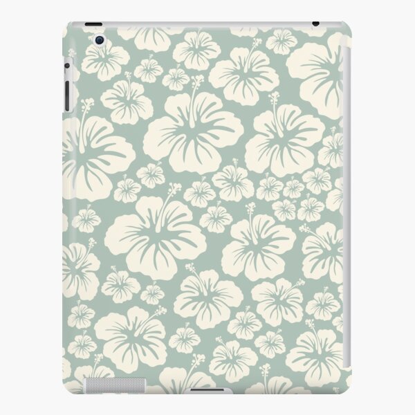 sage green hibiscus tropical aloha Hawaii coconut girl aesthetic iPhone  case iPad Case & Skin for Sale by blomastudios
