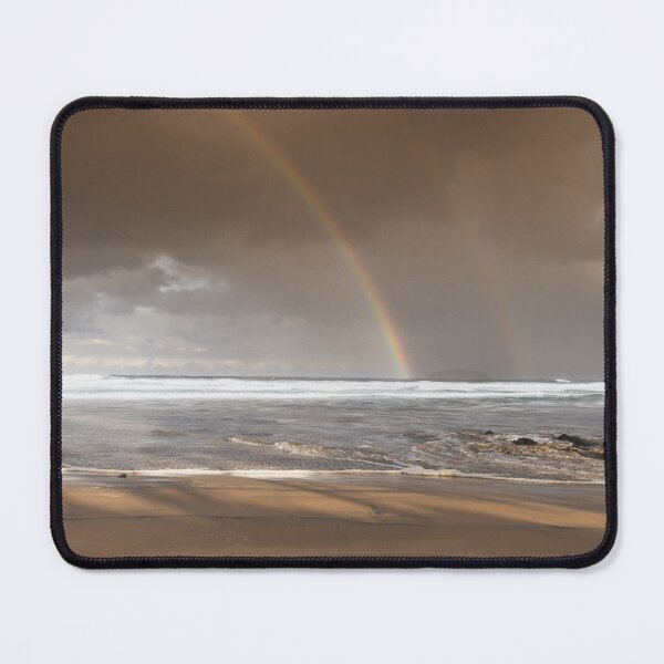 Item preview, Double Rainbow over Sandy Beach designed and sold by Jade-All-Dae.