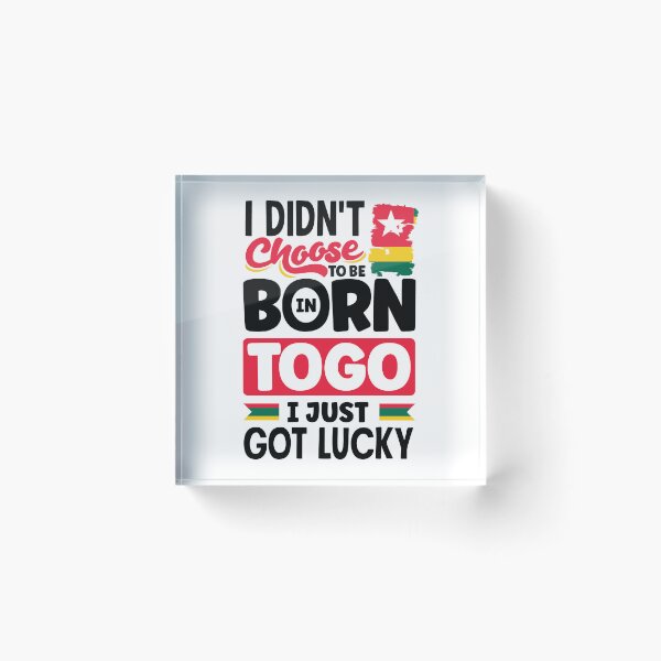 Item preview, Togolese Togo Togolese Flag I Just Got Lucky Funny designed and sold by ShopTheStyle.