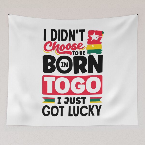 Item preview, Togolese Togo Togolese Flag I Just Got Lucky Funny designed and sold by ShopTheStyle.