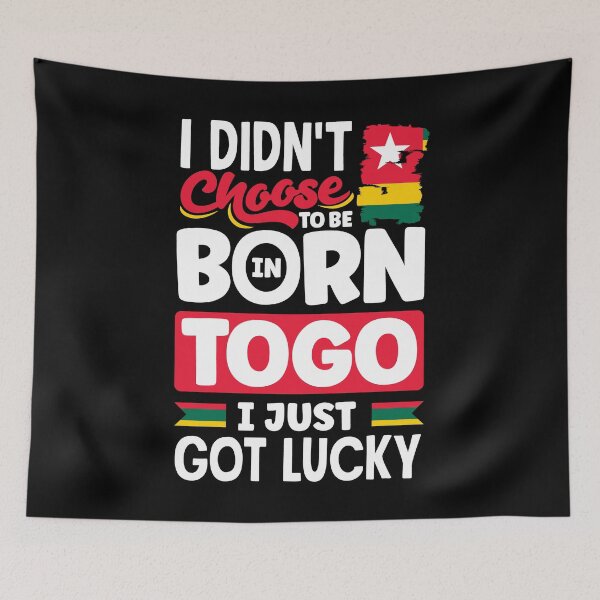 Item preview, Togolese Togo Togolese Flag I Just Got Lucky Funny designed and sold by ShopTheStyle.