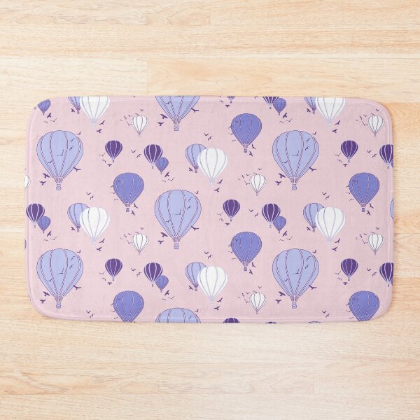 Item preview, Purple hot air balloons on vanilla sky designed and sold by starseedgems.