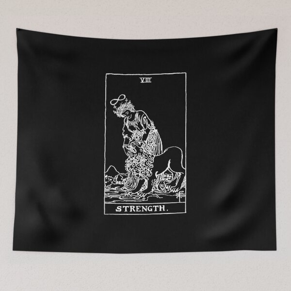 Item preview, Strength Tarot in white designed and sold by winterwinter.