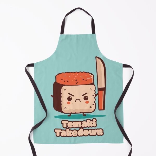 Item preview, Temaki Takedown - Angry Sushi with a knife designed and sold by RoboRaphael.