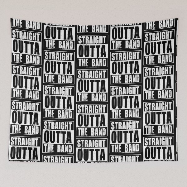Item preview, Straight Outta The Band (white) designed and sold by SolidEarthArt.
