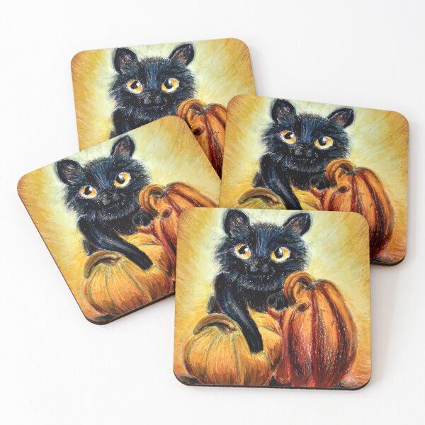 Item preview, pumpkin kitty designed and sold by DieMauMau.