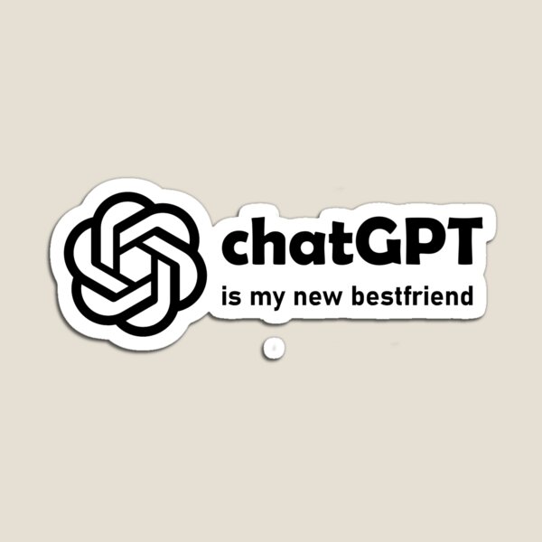 Aperçu de l'œuvre chatGPT est mon nouveau meilleur ami créée et vendue par smartywomenn.