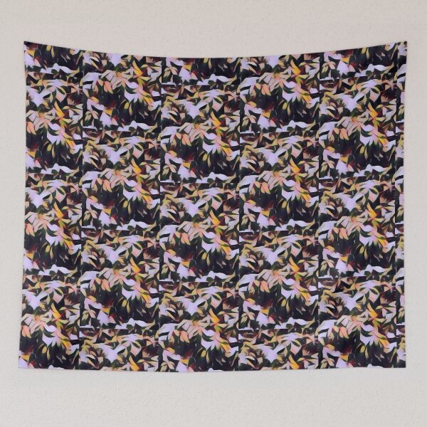 Item preview, Leaf Pattern - Azalea Leaves in Winter Park, Orange and Pink Pattern designed and sold by GalleryNora.