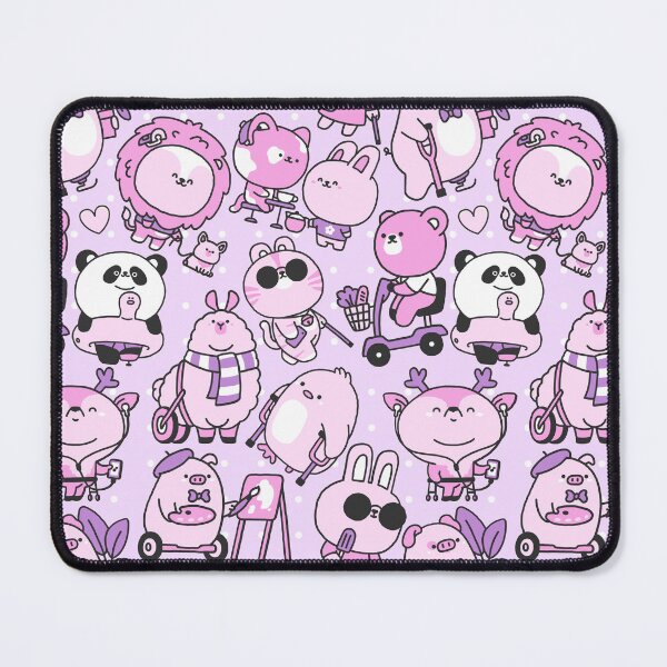 Item preview, Disabled & Cute - Seamless Pattern Pink | designed and sold by MadeByBeata.
