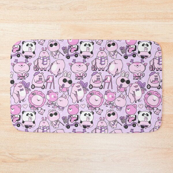 Item preview, Disabled & Cute - Seamless Pattern Pink | designed and sold by MadeByBeata.