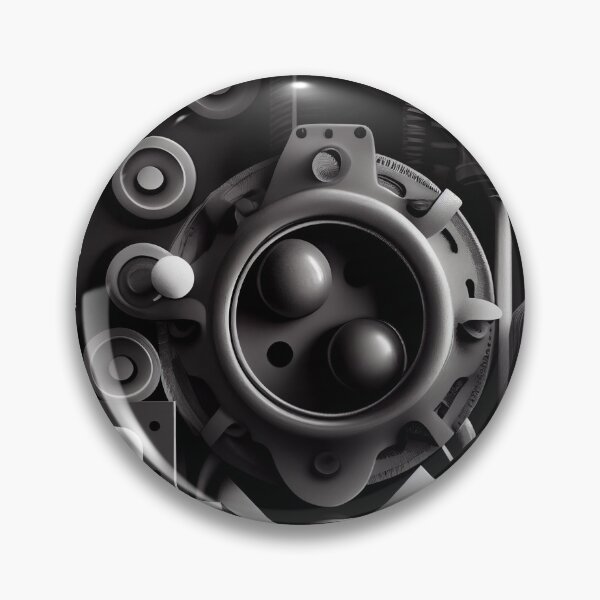 Item preview, Monochromatic Happy Dramatic Industrial Pattern Digital Painting designed and sold by CodeAndColors.