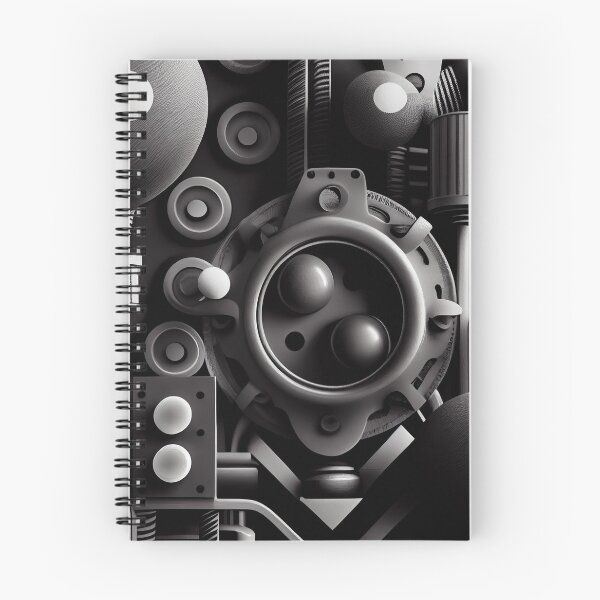 Item preview, Monochromatic Happy Dramatic Industrial Pattern Digital Painting designed and sold by CodeAndColors.