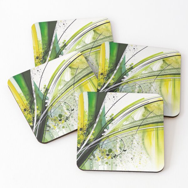 Item preview, Spring Green Yellow Sparkling Abstract Design designed and sold by ArtfulAmbitions.