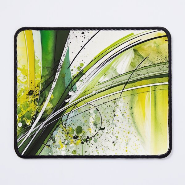 Item preview, Spring Green Yellow Sparkling Abstract Design designed and sold by ArtfulAmbitions.