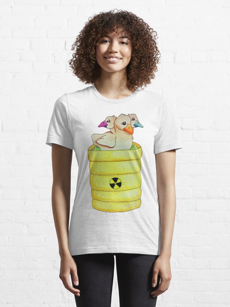 Alternate view of Lisa Frank Three-Headed Ducklings Essential T-Shirt