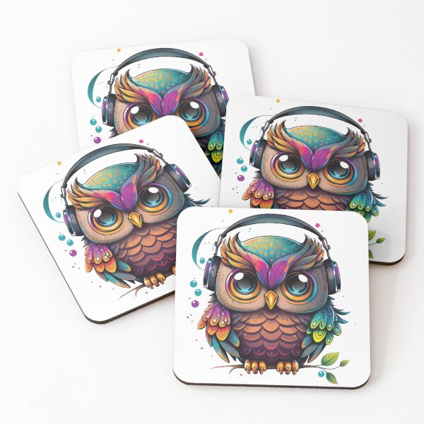 Item preview, Owl Cute colorful Handphones  designed and sold by Moonskyshop.