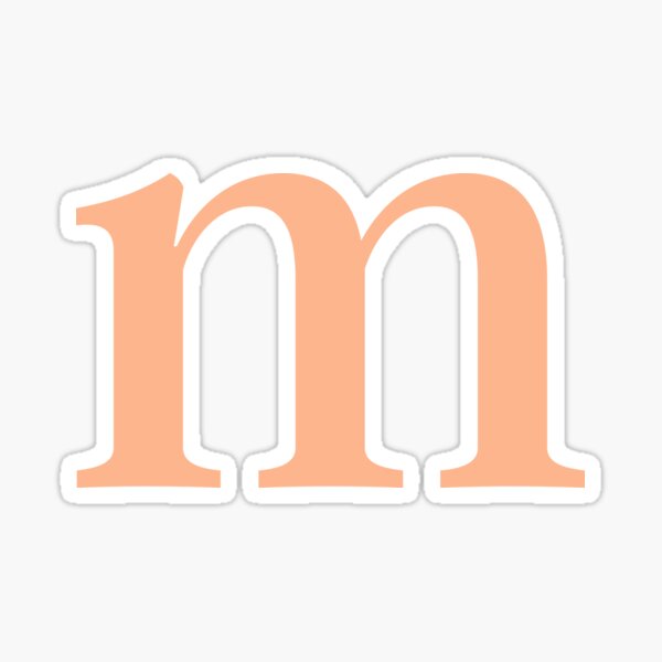 m&m Orange Sticker for Sale by MrPixelus