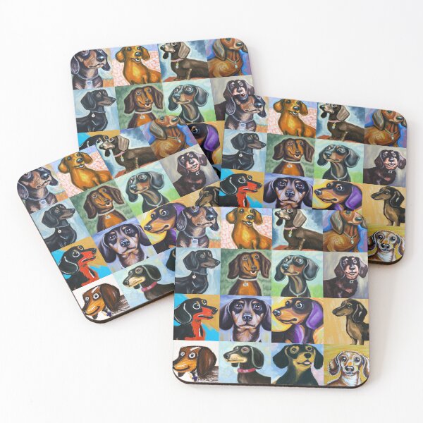 Item preview, Dachshunds (Tiled Pattern) designed and sold by MerkintileEXG.