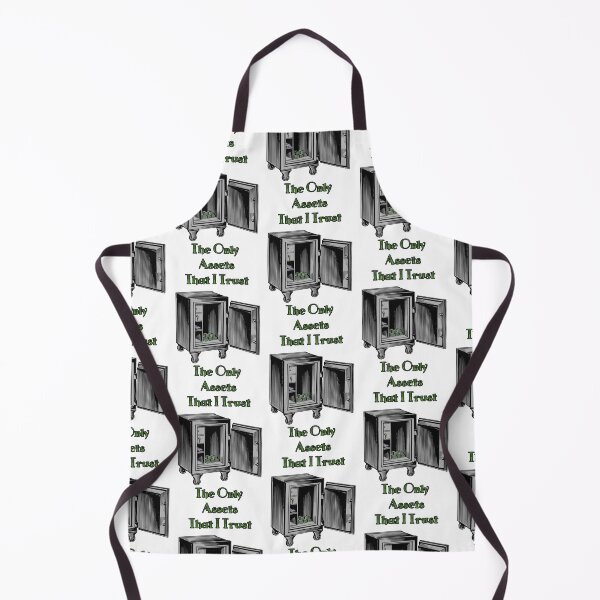 Item preview, 'The Only Assets That I Trust' Crypto Vault - Funny Cold Wallet Design designed and sold by Ridiculam Toga.